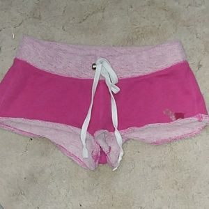 Pink Victorias Secret sleep shorts